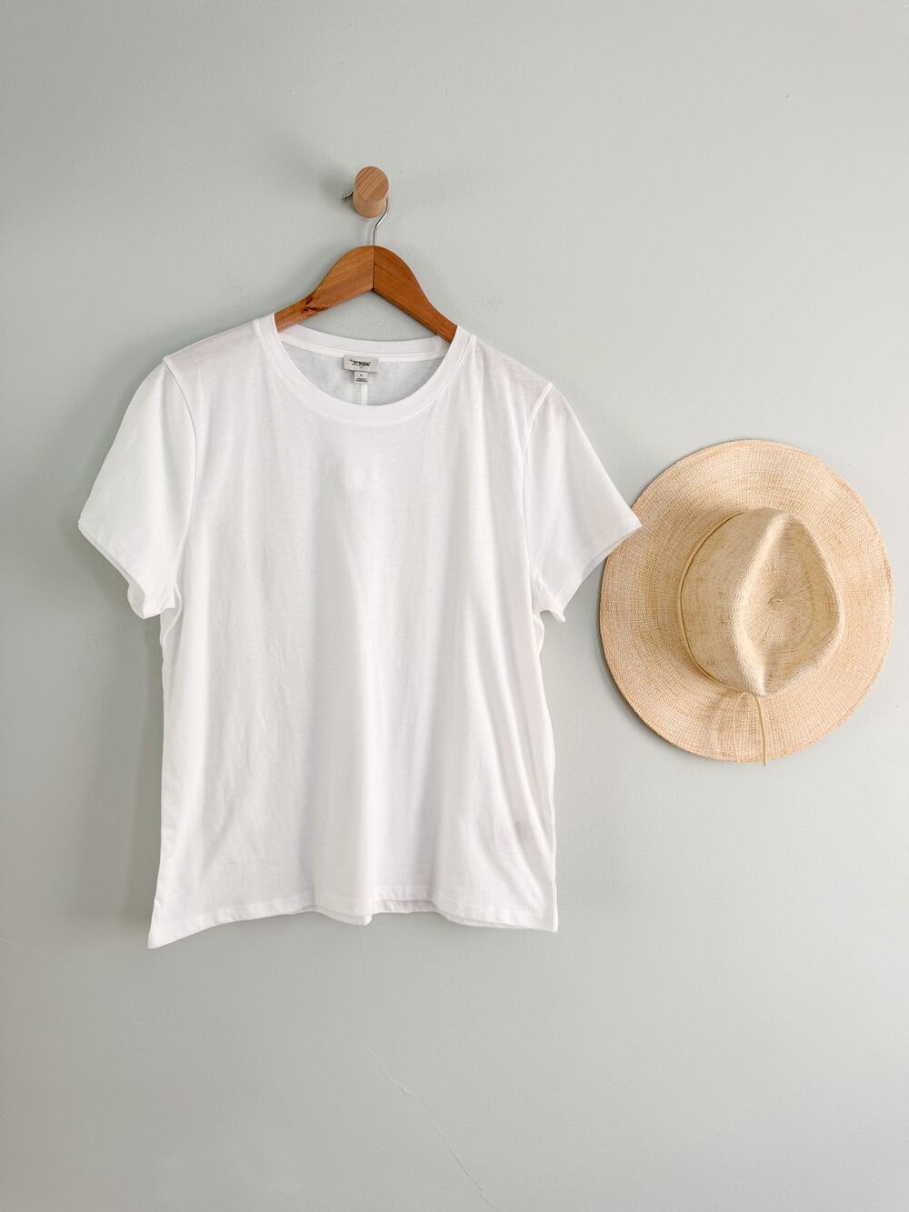 J.Crew Factory | NWT Jersey Crewneck Tee in White | Sz L